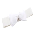 Miniatyrbild 1 av 10: Brett elastiskt bälte Bowknot chiffong midjeband BEIGE - high quality beige