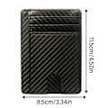 Miniatyrbild 3 av 10: Läderplånbok RFID Blockering BLÅ - on stock blue
