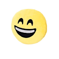 Miniatyrbild 2 av 2: Emoji kudde mjuk plysch uttryckssymbol rund kudde fylld leksak för barn julklapp - spot försäljning