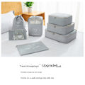 Miniatyrbild 7 av 10: Kompressibla förpackningskuber Vattentät förvaringsväska GRÅ - high quality grey