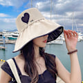 Miniatyrbild 9 av 10: Sommarmode Flickor Tyghatt Solhatt Sommarhatt KHAKI - on stock khaki