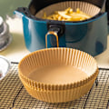 Pikkukuva 5 / 8: 100 kpl Air Fryer Liners engångspapper pergament ångbåt nature - spot sales 100PCS true color