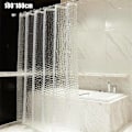 Miniatyrbild 2 av 10: Duschdraperi Vattentät 3D Water Cube Clear Badrum - on stock