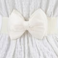 Miniatyrbild 3 av 10: Brett elastiskt bälte Bowknot chiffong midjeband GUL - spot sales yellow