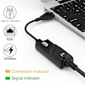 Miniatyrbild 3 av 10: Ethernet-adapter USB 3.0 till Gigabit 1000M TYPE-C - stock