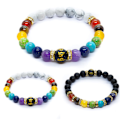 Miniatyrbild 2 av 2: Armband i legerat mode för män och kvinnor färgglatt armband - on stock #6