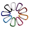 Miniatyrbild 3 av 8: Karbinhake Nyckelring Aluminiumlegering D-ring Spänne Spring Carabin - on stock Blue