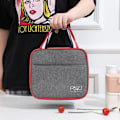 Miniatyrbild 6 av 7: Isolerad Thermal Bag Cooler Lunch Bag Lunchbox grå - on stock grå