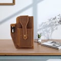 Miniatyrbild 4 av 5: 1/2/3 läder telefon hölster bältesväska Snygg midjeväska ficka - on stock Brown 1 Pc