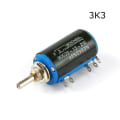 Miniatyrbild 1 av 10: 2st Multiturn Potentiometer WXD3-13-2W 2ST 3K3 - on stock 2pcs 3K3