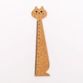 Pikkukuva 1 / 7: 5 kpl Cat Shape Viivain Animal Straight Viivain KELTAINEN - varastossa Yellow