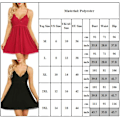 Miniatyrbild 7 av 7: Dam Nattkläder Slips Sexig Spets Nattlinne Underkläder Valentine - on stock red M