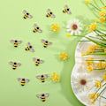 Pikkukuva 6 / 6: 50 kpl Bee Charms Rhinestone Enamel - varastossa