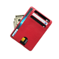 Pikkukuva 7 / 10: Nahkalompakko RFID Blocking RED - korkea laatu red