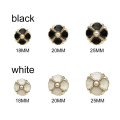 Miniatyrbild 2 av 10: 10st metallpärlknappar skjortaknappar VIT 20MM10ST 10ST - stock white 20MM10pcs-10pcs