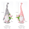 Miniatyrbild 2 av 8: 2 st Tulip Doll Ornaments Ansiktslösa Docka Dekorativa Ornament - high quality SET