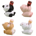Miniatyrbild 6 av 10: Hartsprydnad Djurfigurer PIG - spot sales Pig