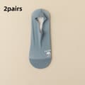 2 par Ice Silk Sock Osynliga strumpor BLÅ - high quality blue