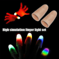 Miniatyrbillede 1 af 2: 2 stk. Party Lysende Glow Tommelfinger Lys Led Blinkende Fingre L