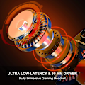 Pikkukuva 4 / 5: Bluetooth-langattomat kuulokkeet mikrofonilla, ps4-pelikuulokkeet PC:lle, Xbox Onelle, Ps5:lle Red