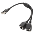 Pikkukuva 2 / 3: 1 kpl Rj45 Ethernet-kaapeliadapteri Splitter 1 uros 2 naarasta