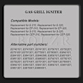 Miniatyrbilde 4 av 5: Gassgrilltenner 83741001 Sett erstatning for Weber Genesis E-310 E-320