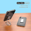 Pikkukuva 1 / 4: Taitettava matkapuhelimen pidike rengassolki Retractable Desktop Matkapuhelimen pidike Auto magneettinen metalli Matkapuhelimen pidike Rectangle Silver