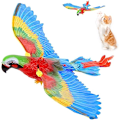 Miniatyrbilde 1 av 5: Flygende fugl katteleke, simuleringsfugl interaktivt katteleke for innendørs katter Parrot with sound [without battery]