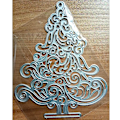 Miniatyrbillede 2 af 5: Juletræ prægning skærestencil skabeloner form Fo