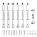 Miniatyrbilde 1 av 5: Metall Camber Link Stang Koblingssett for Slash VXL 2WD Stampede Hoss 1/10 RC Bil Oppgraderingsdeler Sølv
