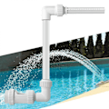 Miniatyrbild 3 av 5: Vattenfallspoolfontän, Fontän för ovanjordiska pooler, Pooltillbehör för utomhusbruk, Justerbar fontänkran för pooltillbehör, Poolvattenfontän