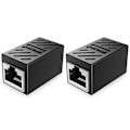 Miniatyrbillede 1 af 5: 2 stk. RJ45 koblingsudvidelse, Ethernet-forlængerkabeladapter, 8P8C netværkskoblingsadapter, Ethernet-kabelforlængeradapter hun til hun