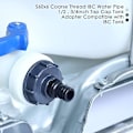 Miniatyrbillede 4 af 5: Xqday Mlloaayo Ibc Tank Adapter S60x6 Grov Gevind Opbevaringstankdæksel 1/2 3/4 Tommer