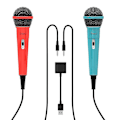 Miniatyrbilde 1 av 4: Gaming-mikrofon Dobbel kablet mikrofon med bryter for PS5/ps4/xboxone/n-switch/pc