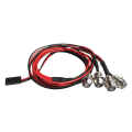 Pikkukuva 5 / 5: Rc-auto 4 LED-valosarja 2 valkoista 2 punaista korvaava Axial Scx10 Traxxas Trx4 D90 Redcat Gen8 Hpi Rc-autoon