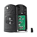 Miniatyrbillede 1 af 5: 2 knapper Flip bil fjernbetjening nøgle 4d63 chip til Ske126-01 2 M2 Demio / 3 Axela/ 5 Premacy / 6 M6 Atenza