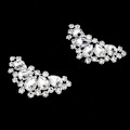 Miniatyrbillede 3 af 3: 1 par elegante design rhinestone sko klips brud bryllup fest krystal
