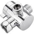 Miniatyrbillede 1 af 5: 3-vejs brusehovedomskifterventil G1/2in Multifunktionsvandseparator Bruseadapter Tilbehør Brusehoved Udskiftningsdel Til Badeværelse