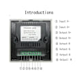 Miniatyrbillede 3 af 5: Dc12v-24v Rgb  Rgbw Vægmounted Controller Glaspanel Dimmer Til Led Strips Lampe Sort