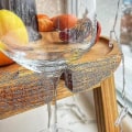 Miniatyrbillede 2 af 4: Træ udendørs bærbar sammenklappelig picnicbord vinglas holder