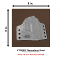 Miniatyrbilde 3 av 5: KYDEX Thermoform Sheet - (P1 Texture) - (.060 Thickness) - (8in x 12in) - (Chocolate Brown) - (2 Sheets) - (for KYDEX Holster Making & Hobby)