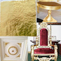 Miniatyrbild 5 av 5: 100 st/set 24k guldbladsark för konst hantverk design förgyllning inramning skrot RED