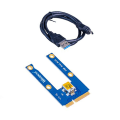 Pikkukuva 5 / 5: Usb 3.0 Mini Pci-e To Pcie Pci Express 1x To 16x Extender Riser Card Adapter Extension Cable For Mi
