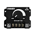 Miniatyrbild 2 av 5: 12-24V 30A LED-ljusdimmer Steglös Dimning PWM-dimmerströmbrytare Knapp Manuell Ljusstyrkejusterare Styrenhet Minnefunktion för Enfärgade LED-lampor