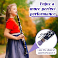 Miniatyrbillede 5 af 5: 4 stk Klarinet Rengøringsklud Klarinet Rengøringsklud Klarinet Rengøringsklud til Indvendig Rør Velegnet Klarinet Piccolo Fløjte Sax Saxofon