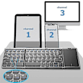 Miniatyrbilde 1 av 4: Bærbar Mini Folding Trådløs Bluetooth 5.1 Tastatur, Svart