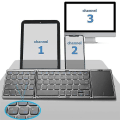 Pikkukuva 1 / 4: Kannettava Mini-taittolangaton Bluetooth 5.1 -näppäimistö, musta