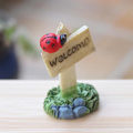 Miniatyrbillede 7 af 9: Miniatyr Fe-Have Træ, Miniatyr Fe-Have Skilt, Miniatyr Have Statue Miniatyr Dukkehust Plante Dekoration Til Mos Bonsai ladybug