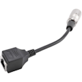 Pikkukuva 2 / 5: Adapterimuunnin DMX-kaapeli Jatkojohto XLR 3-nastainen RJ45-verkkoliittimeen (uros)