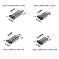 Pikkukuva 4 / 5: Usb-c - Micro Usb -sovitin, tyypin c naaras - Micro Usb -urosmuunninliitin Type C to Micro